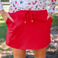 PREORDER - Solid Red Skort