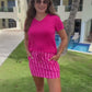 PREORDER- Bubblegum Stripes Skort