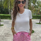 PREORDER- Pink Gingham Everyday Shorts