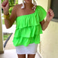 Out In The Sun Ruffle Top