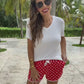 PREORDER- Red Polka Dot Everyday Shorts