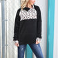 Larissa Leopard Fleece Pullover