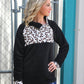 Larissa Leopard Fleece Pullover