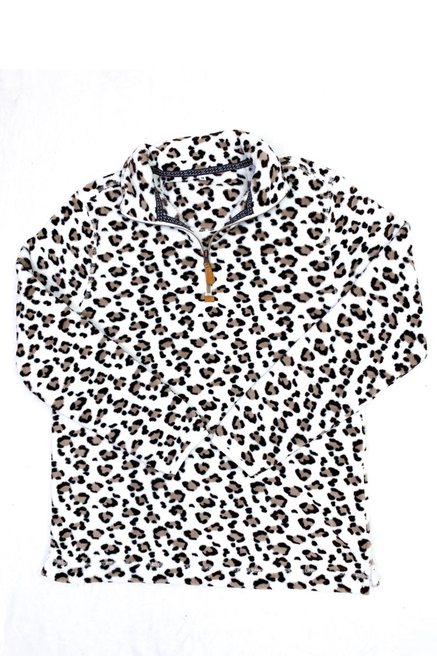 Liam Leopard Fleece Pullover