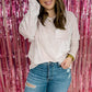 Blushing Over You Velvet Top