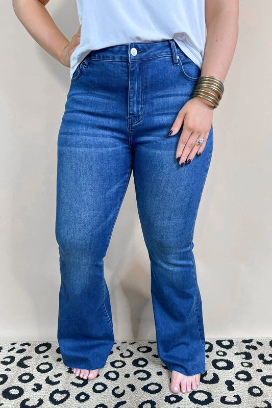 Chesney Mid Rise Flare Jeans - Jess Lea Wholesale