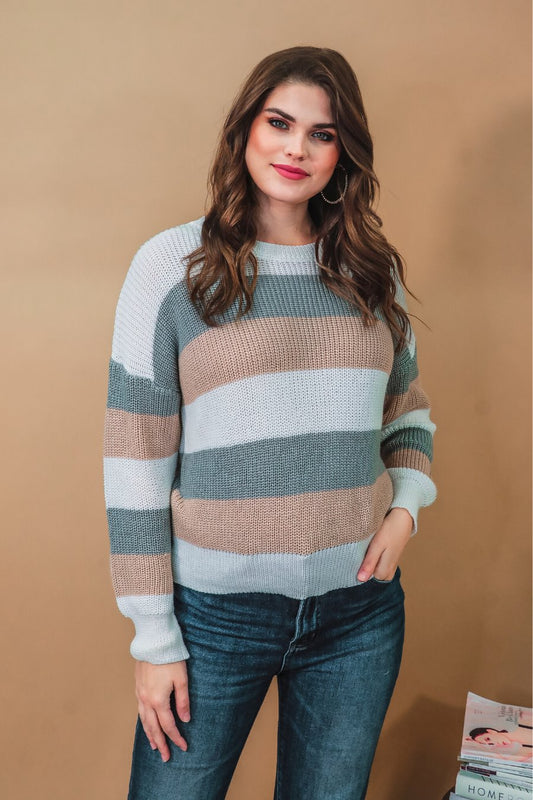 Vermont Striped Sweater - Jess Lea Wholesale