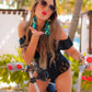 Manhattan Scalloped Framed Sunglasses
