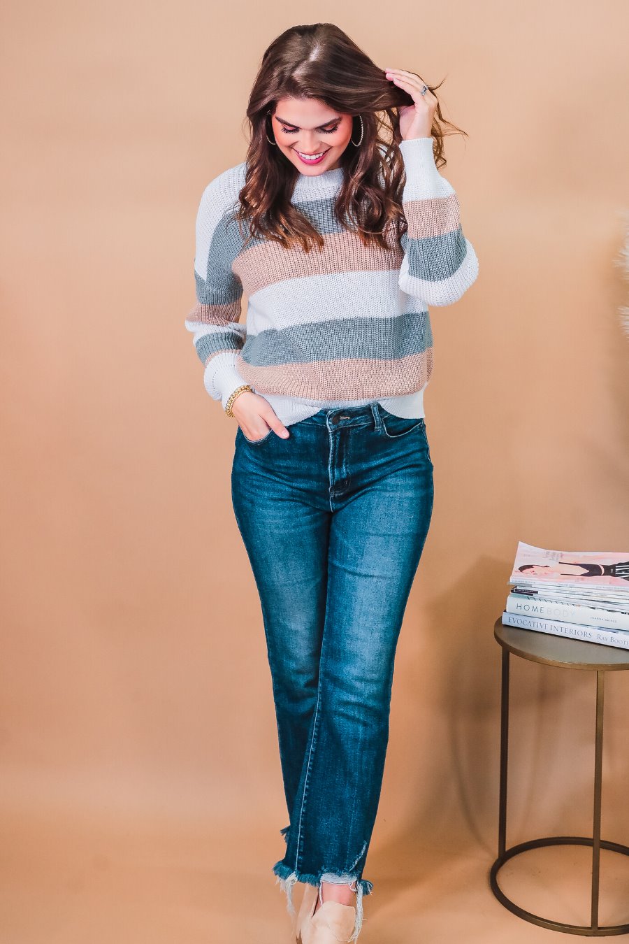 Vermont Striped Sweater - Jess Lea Wholesale