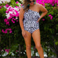 Spotted In Paradise One Shoulder Swimsuit