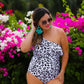 Spotted In Paradise One Shoulder Swimsuit