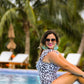 Spotted In Paradise One Shoulder Swimsuit