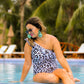 Spotted In Paradise One Shoulder Swimsuit