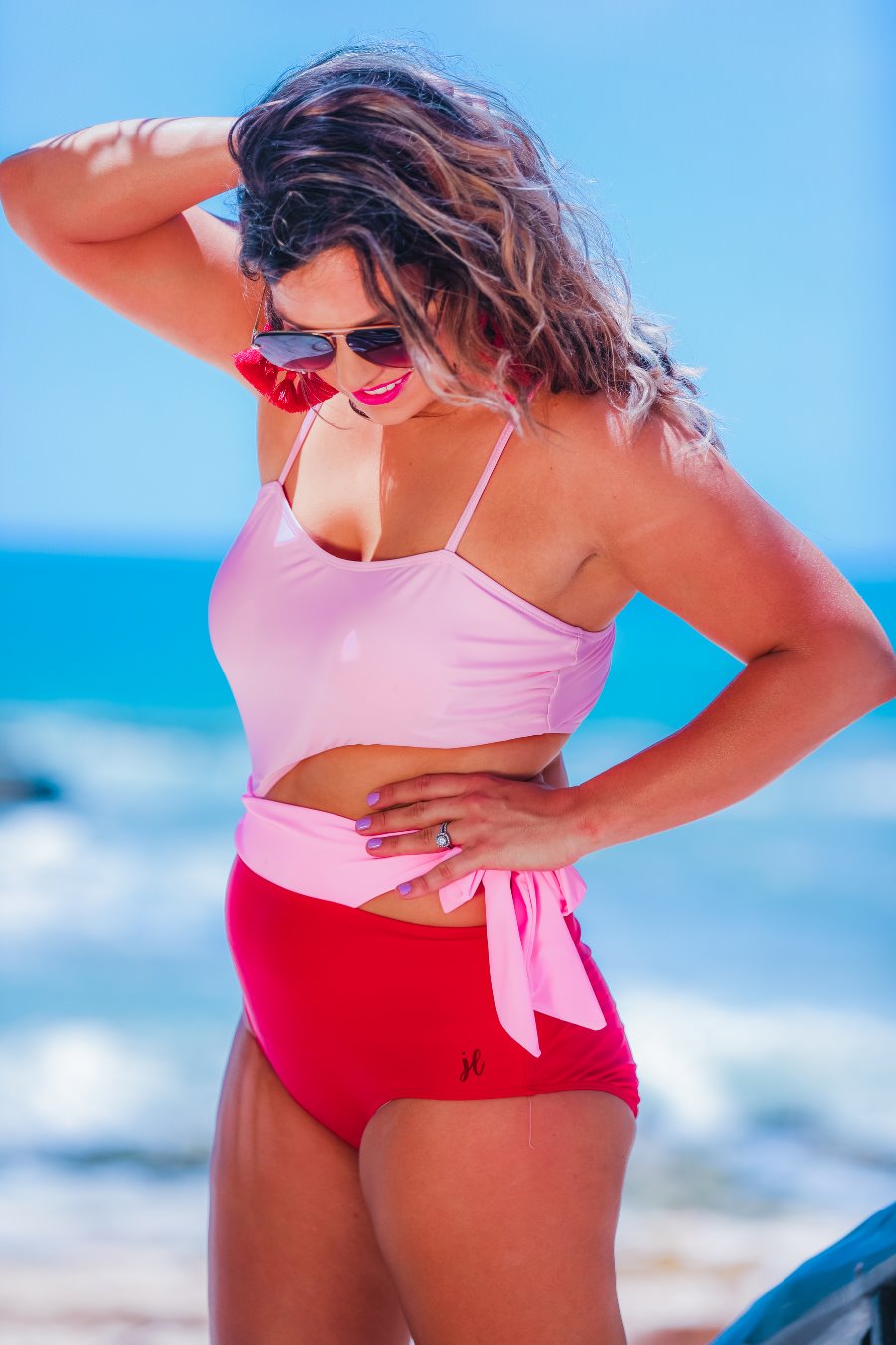 Heat Wave Tie Swimsuit - Jess Lea Wholesale
