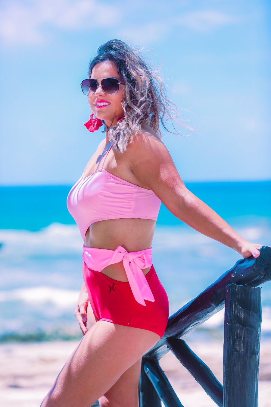 Heat Wave Tie Swimsuit - Jess Lea Wholesale