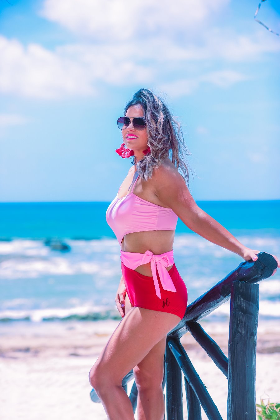 Heat Wave Tie Swimsuit - Jess Lea Wholesale