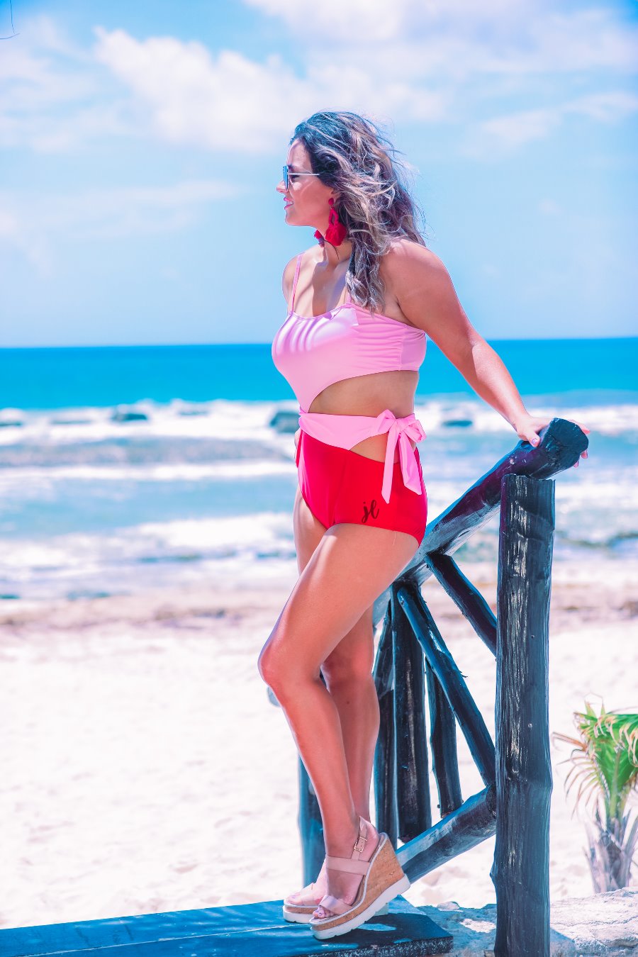 Heat Wave Tie Swimsuit - Jess Lea Wholesale