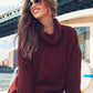 Cabin Fever Cowl Neck Sweater