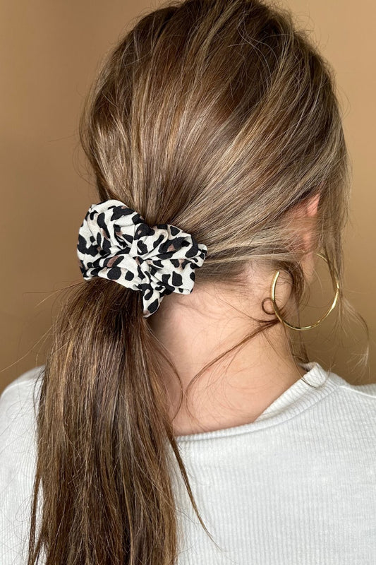 Side Hustle Animal Print Scrunchie