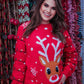Reindeer Holiday Sweater - Jess Lea Wholesale
