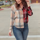Shades Of Fall Plaid Button Up Top