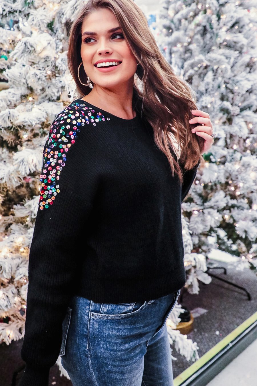 Party Favor Sequin Sweater - Jess Lea Wholesale