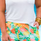 Sweet Citrus Oranges Drawstring Everyday Shorts