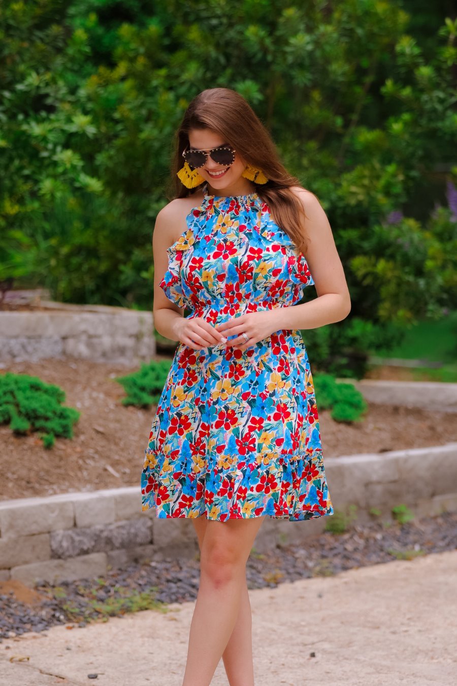 Floral Moment Ruffle Dress