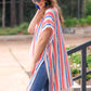 Sugar Beach Striped Kimono