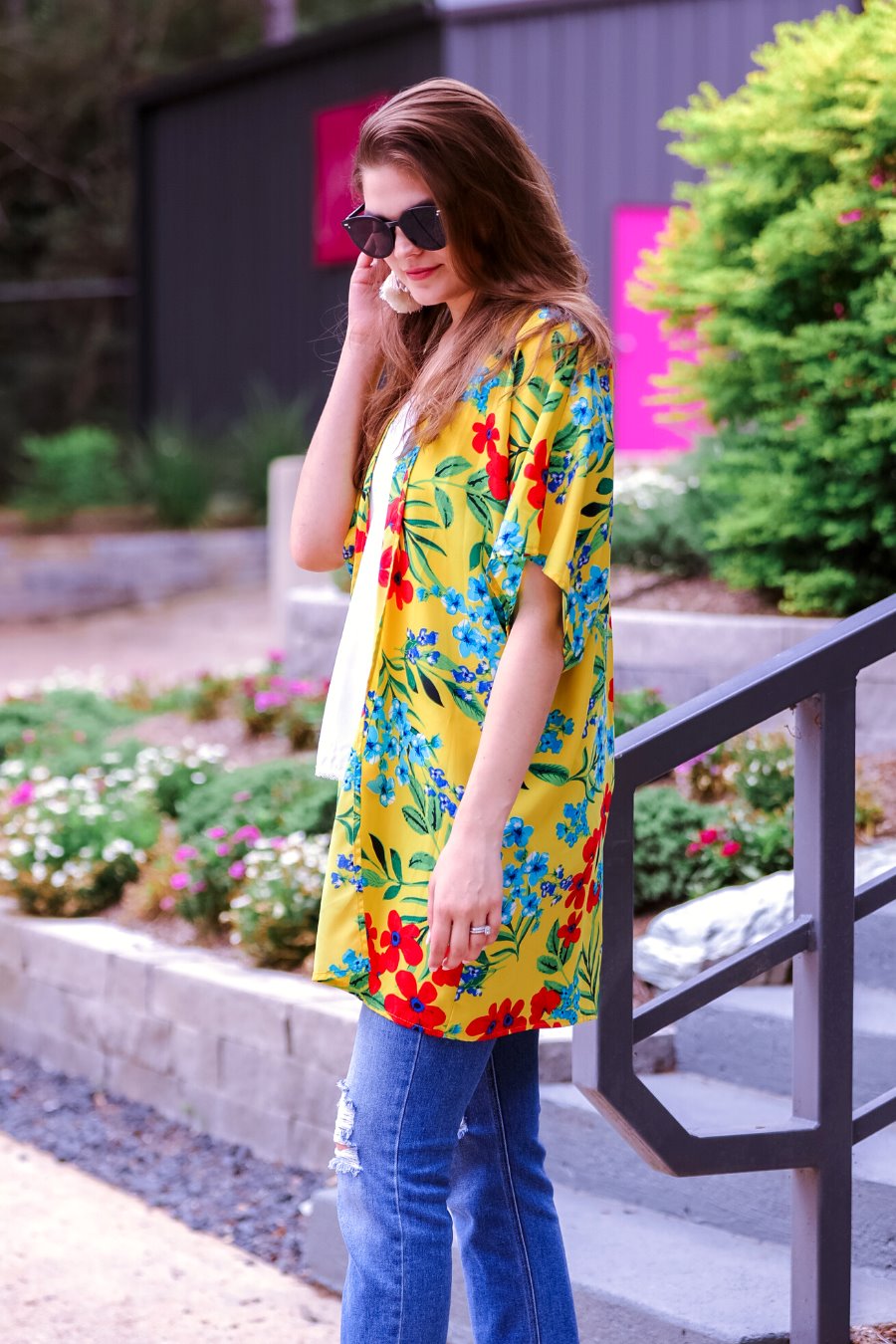 Walking On Sunshine Floral Kimono - Jess Lea Wholesale
