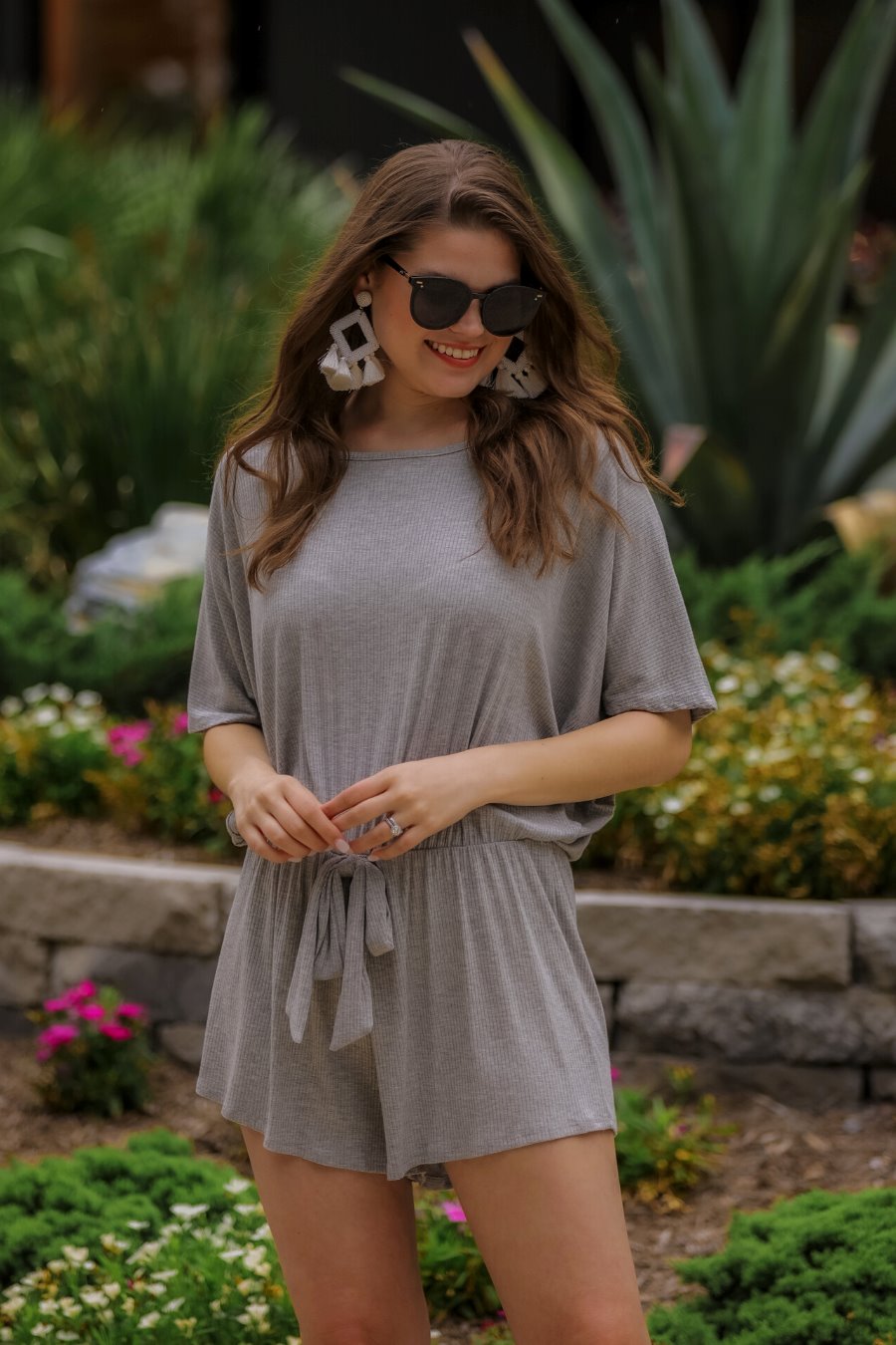 On The Run Ribbed Romper