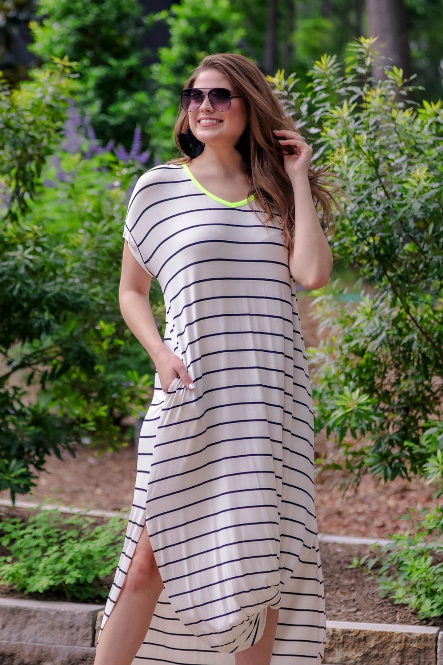 Madeline Striped Maxi Dress