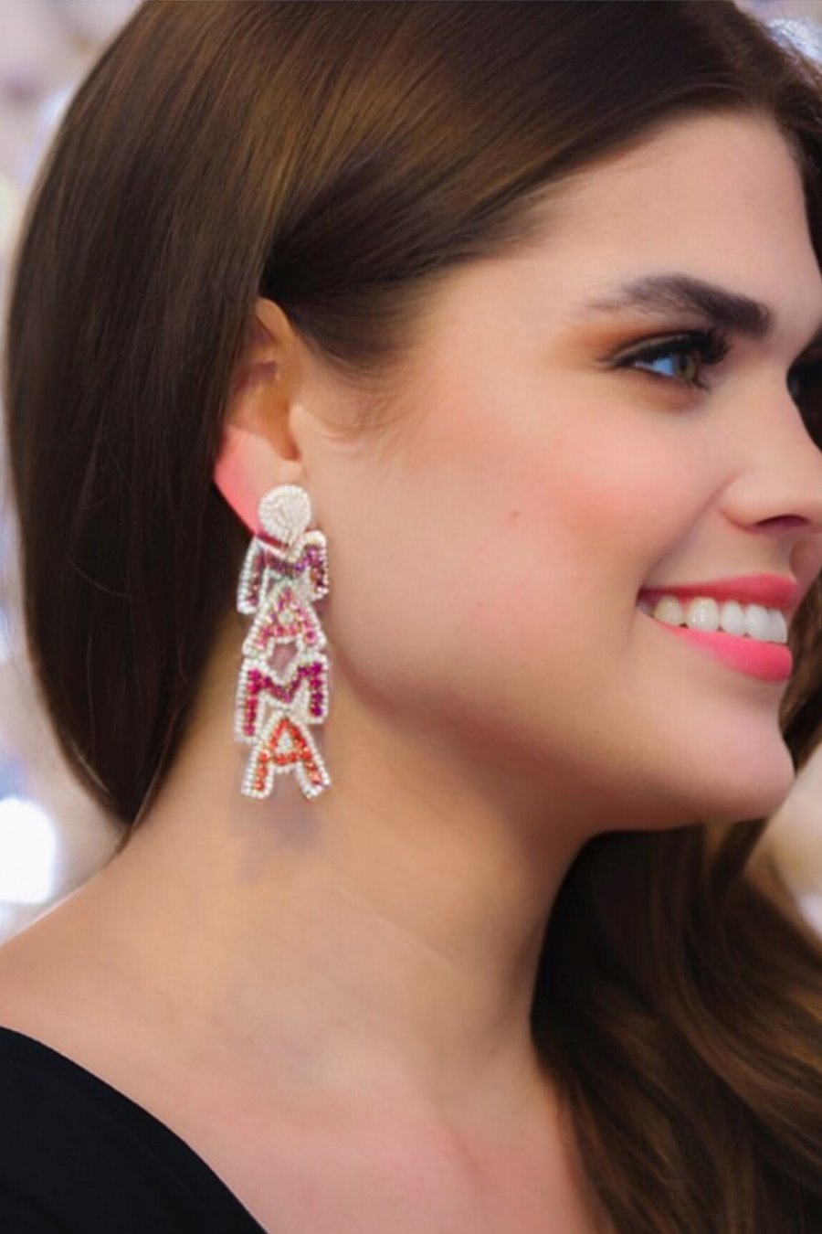 Mom Club Beaded Earrings