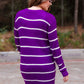 Amber Lightweight Striped Cardigan