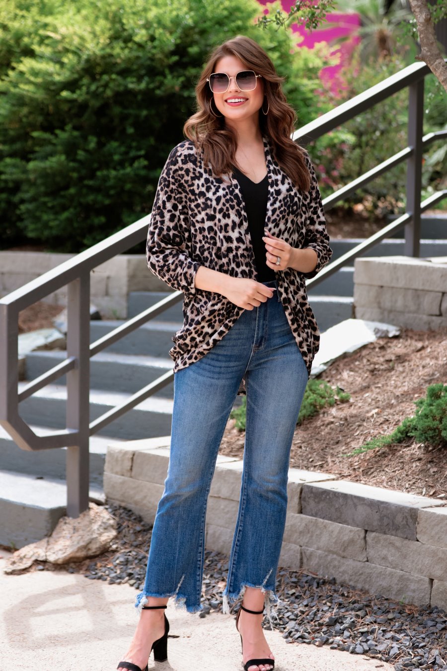 Sierra Cocoon Leopard Cardigan - Jess Lea Wholesale