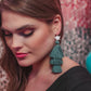Winter Forest Tassel Earrings