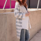 Mckenna Striped Drape Cardigan
