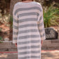 Mckenna Striped Drape Cardigan
