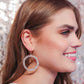 Sparkle Rhinestone Hoop Earrings