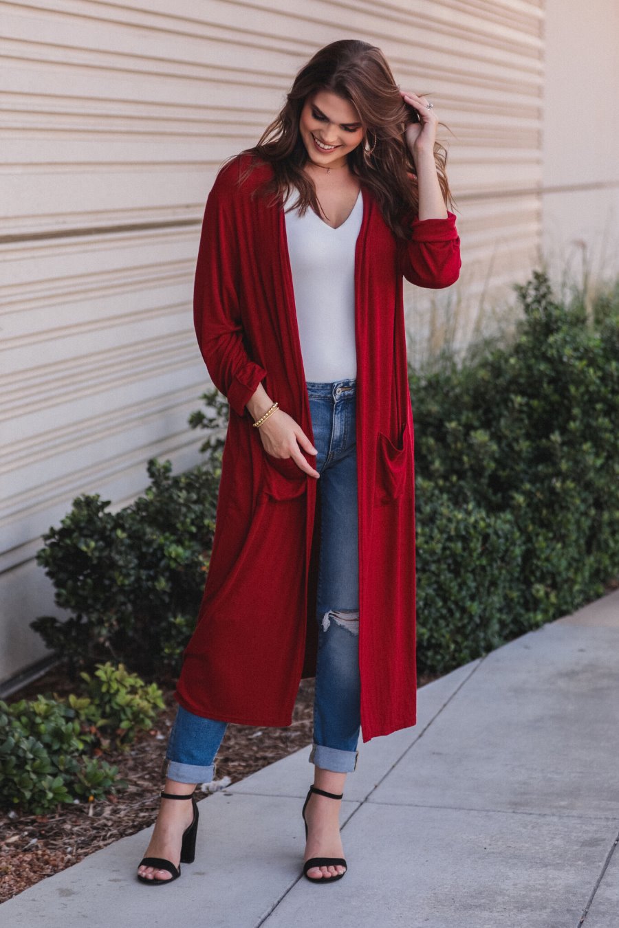 Spiced Up Long Pocket Cardigan