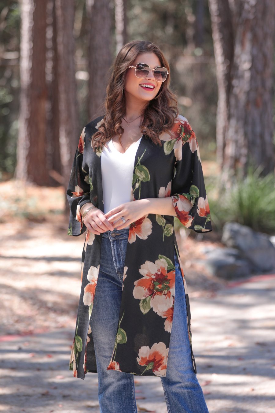 Addison Floral Kimono - Jess Lea Wholesale