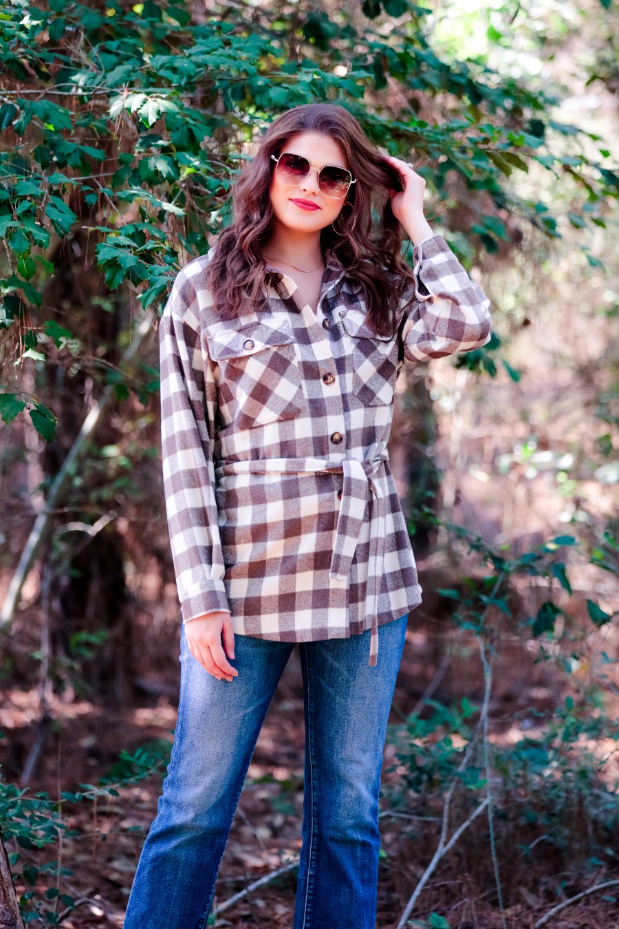 Maple Plaid Shacket - Jess Lea Wholesale