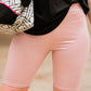 Faux Leather Biker Shorts