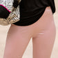 Faux Leather Biker Shorts