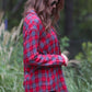 Aaron Plaid Button Up Top