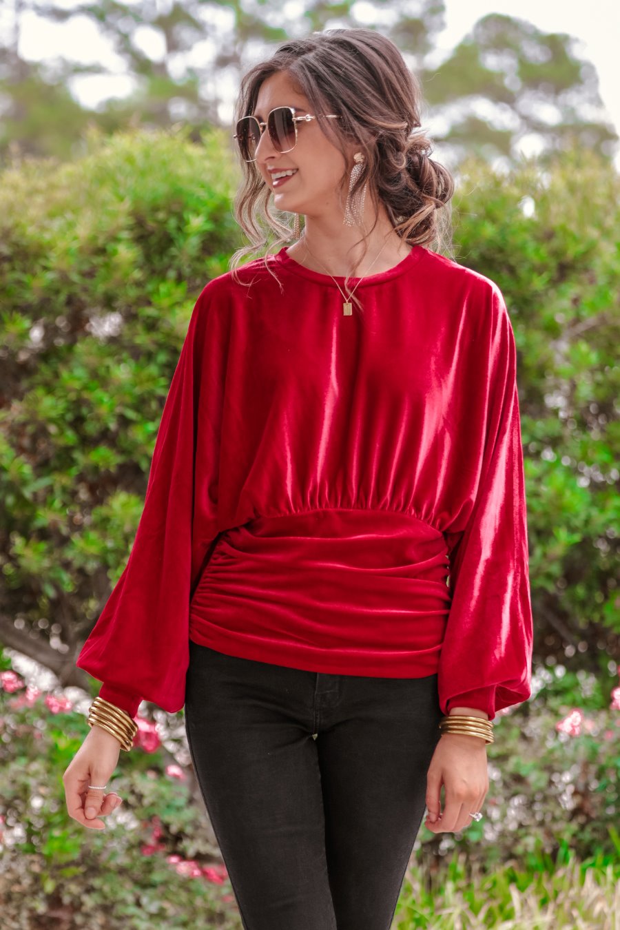 Wine and Dine Velvet Top