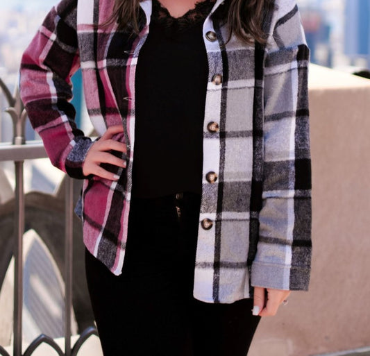Gatlinburg Color Block Shacket
