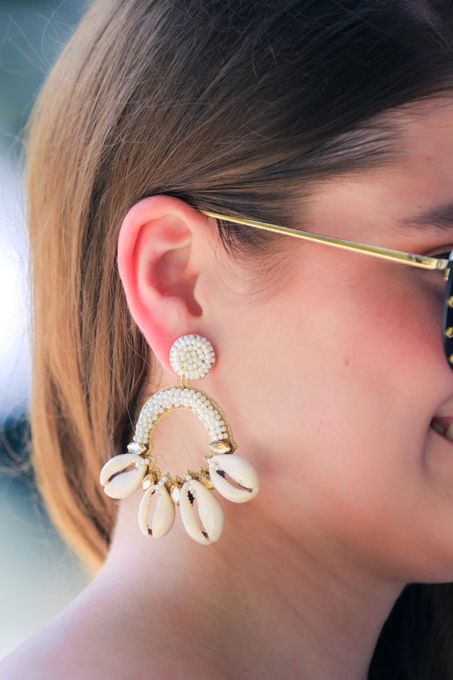 Seashell Hoop Earrings - Jess Lea Wholesale