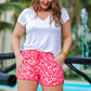 Adult Feeling Sassy Leopard Drawstring Everyday Shorts