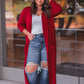 Spiced Up Long Pocket Cardigan